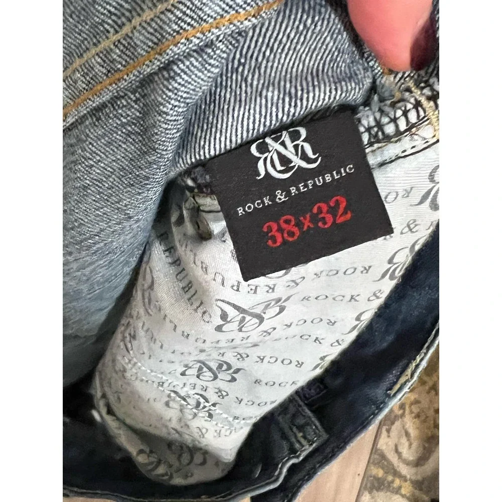 Rock and Republic‎ Distressed Jeans, 38x32, 615-C